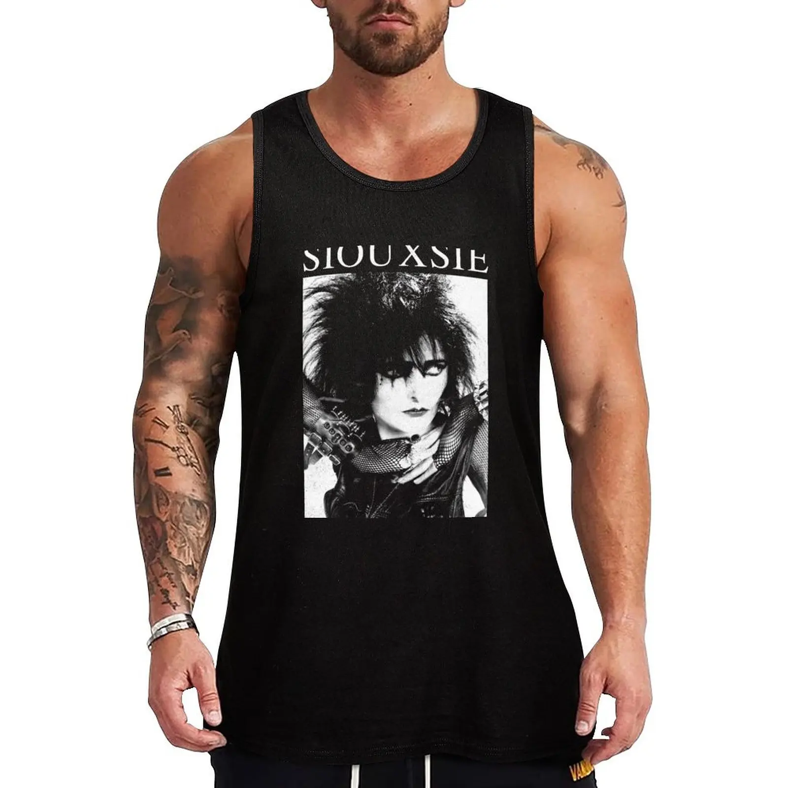 

Siouxsie Sioux Tank Top Bodybuilding shirt muscular man gym clothes men gym t-shirts