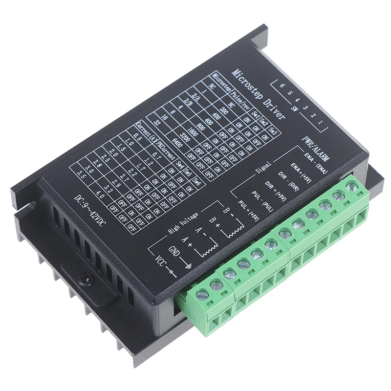 

TB6600 Stepper Motor Driver 4A 9~42V TTL 32 Micro-Step CNC 1 Axis