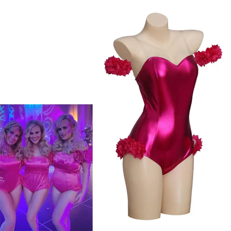 

Senior year Rebel Wilson Cosplay Sexy Bodysuit Cheerleader Uniform Stage Performance Outfits