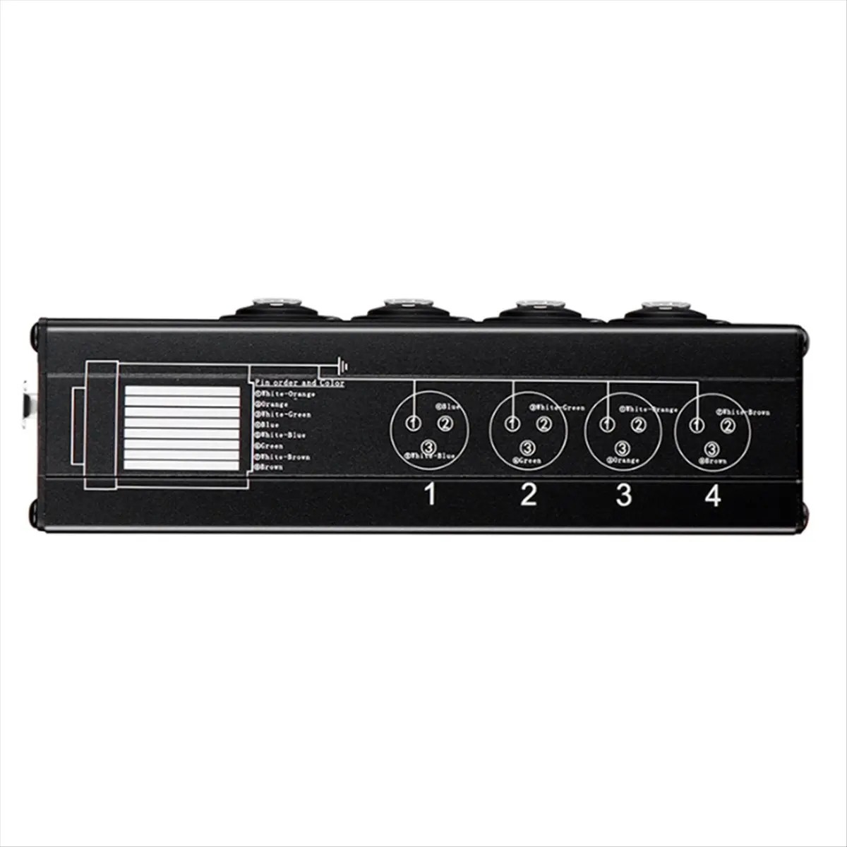 4 Channel Multi Network XLR Cable for Stage Sound Lighting and Recording Studio Male and Female to RJ45 Ethercon