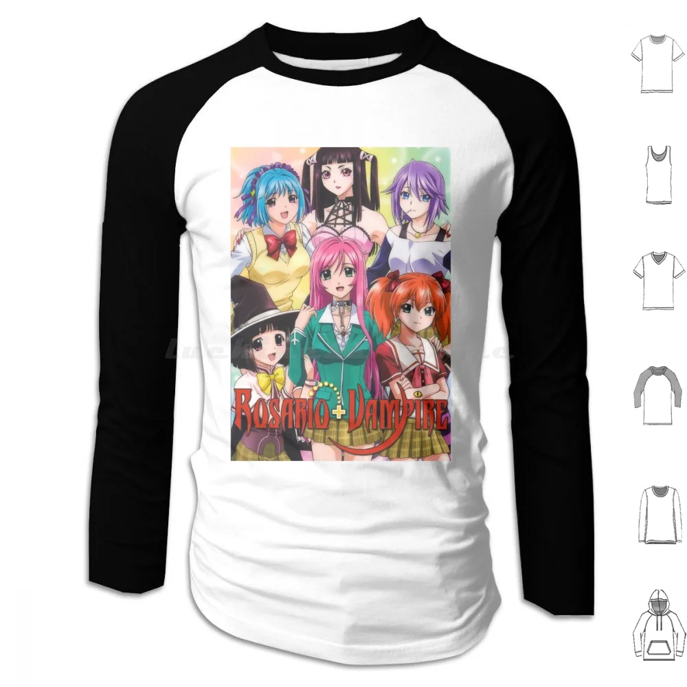 

Rosario + Vampire-Poster Hoodies Long Sleeve Rosario Vampire Anime Rosario Vampire Anime Vampire Rosario Moka Akashiya