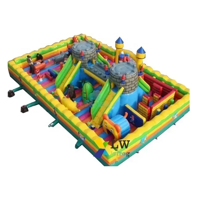 

Jungle Theme Bouncy Castle Inflatable Fun City Inflatable Playground Knight Castle Inflatable Amusement Park