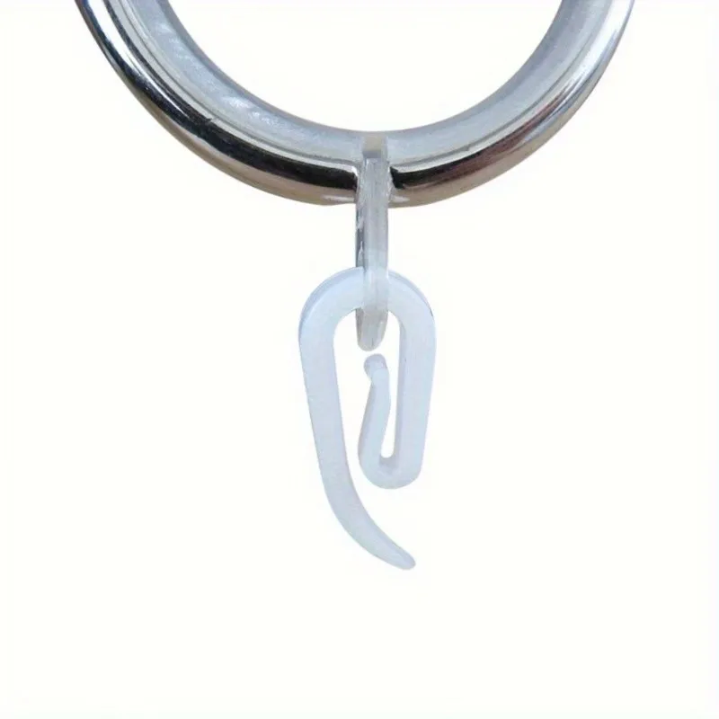 80 pcs Window Curtain Clips Strong Load Capacity, designed for Bathroom Door Curtains, Durable Plastic Material