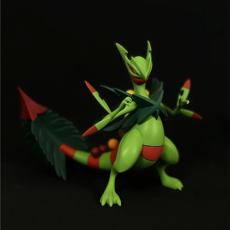 In Stock Anime Pokomen Mega Sceptile Action Figuer Collection Model Toys Kids Birthday Gift