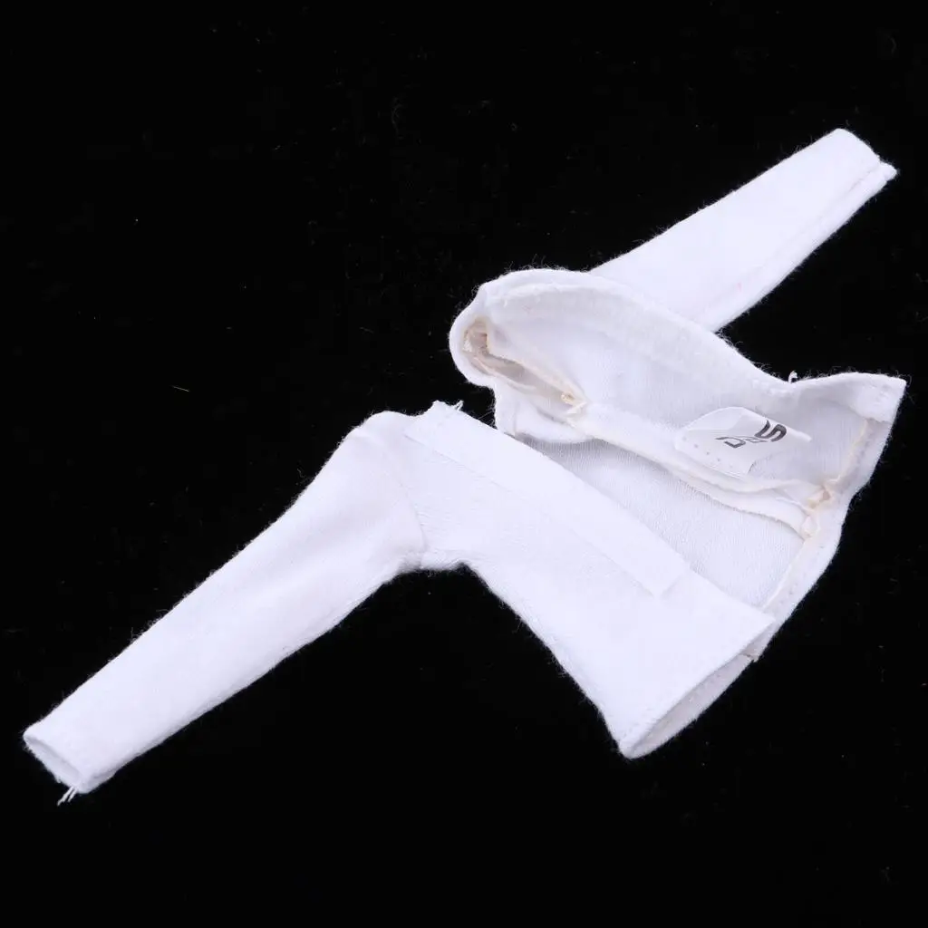 

1/6 Scale Doll Sleepwear Outfit White Cloth Pajamas for Blythe Fashion Dolls Clothes and Accessories