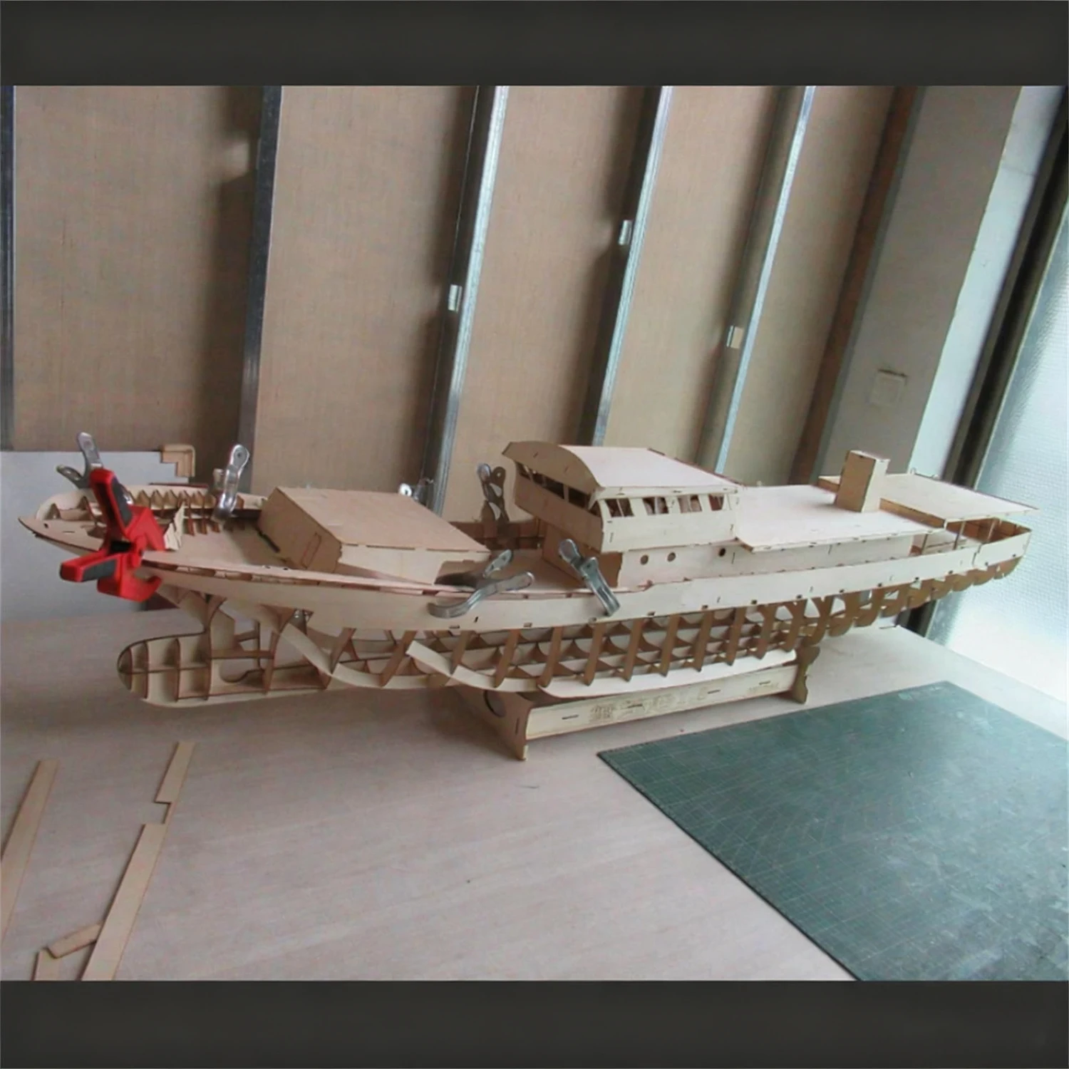 

RC Boat 180cm Zhejiang Crab Cage Remote Control Ships Handmade Wooden Structure RC Schiffe Model Kit Ship Toy