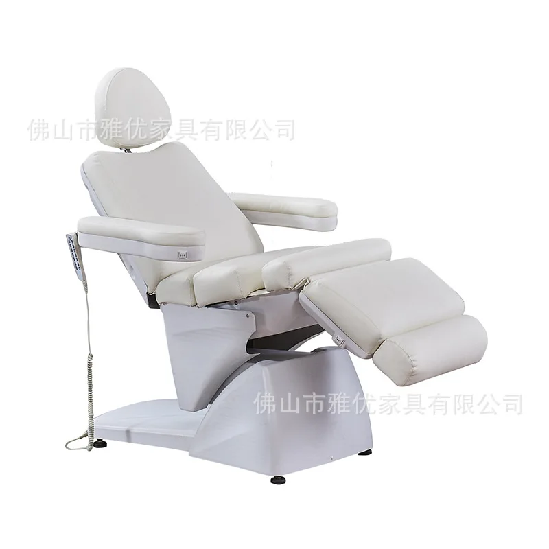 

Трансграничная высококачественная электрическая косметическая кровать для салона красоты, микропластиковая хирургическая кровать для инъекций тела, складная подъемная кровать, стоматологический экзамен