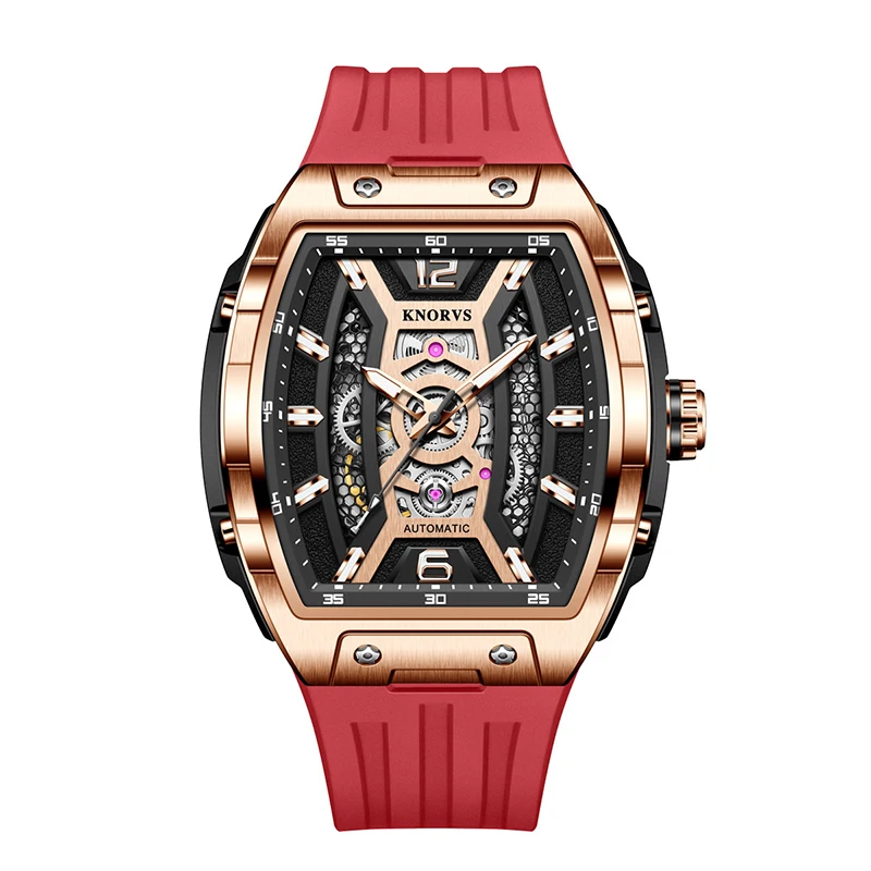 KNORVS New Fully Automatic Mechanical Watch Night Light Waterproof Men's Watch Fashion KN001-4