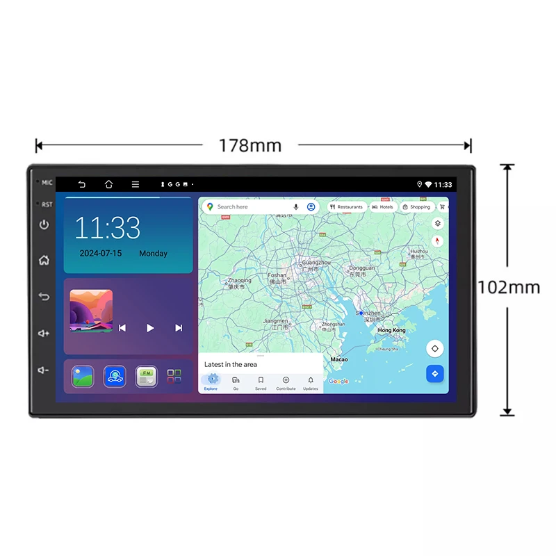 7'' For VW Sharan 2002-2008 Car Radio Android 15 GPS Navi Stereo Head Unit Carplay Android Bluetooth Camera Google Map FM