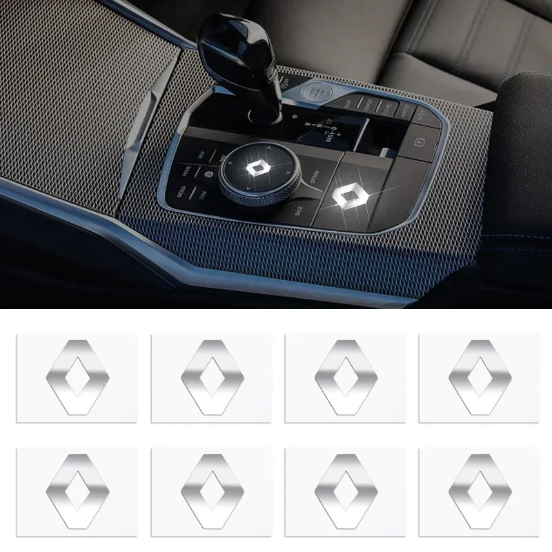 

2/5/10 шт. 3D металлические наклейки на автомобиль, декоративные логотипы для Renault Kangoo 2, Koleos 1, Modus, Kadjar, Captur, Megane 1, 2, 3, 4