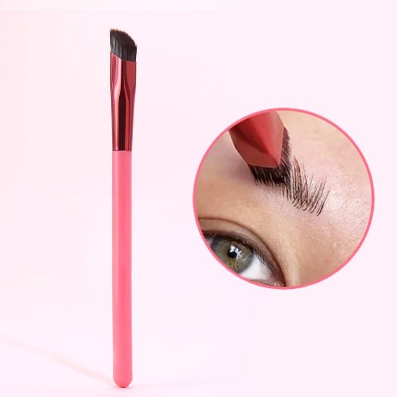 2pcs Wild Eyebrow Brush Single Square Diagonal Eye Brow Brush Plastic Makeup Brushes Artificial Fiber Cosmetic Brocha Eye Makeup