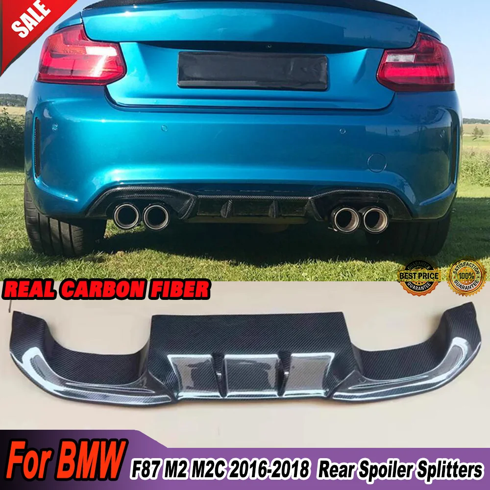 

Carbon Fiber Rear Lip Diffuser Spoiler For BMW 2Series F87 M2 M2C Competition 2016-2022 AK Style Spoiler Plate Splitter body kit