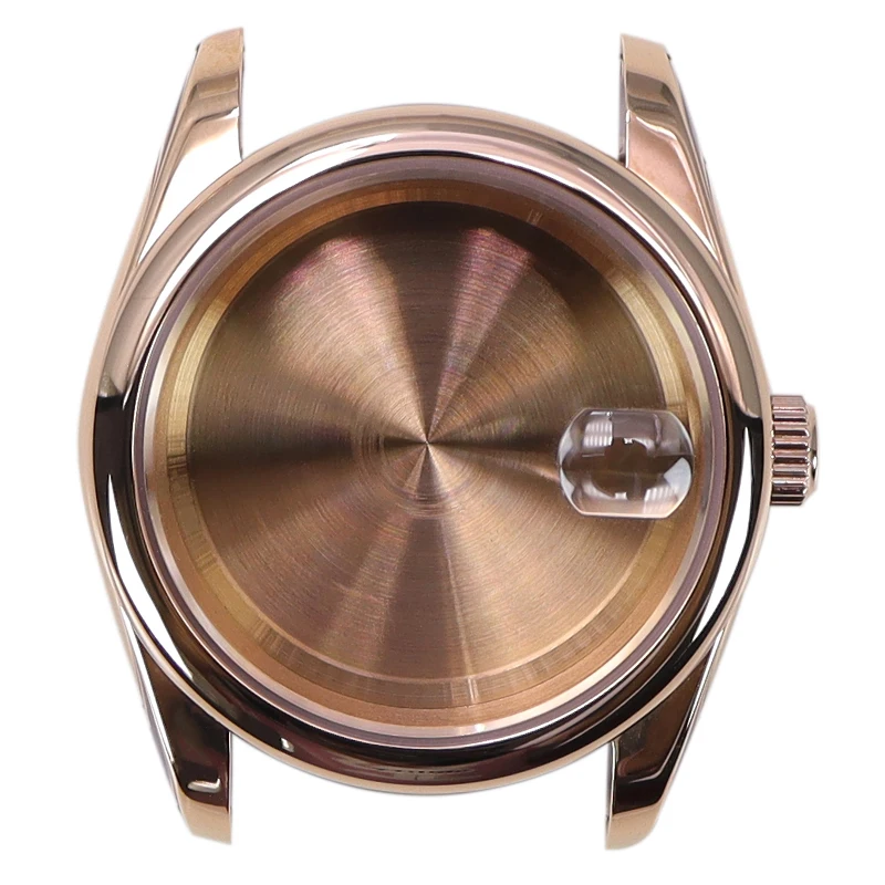 

36mm/39mm Women Watch Case Sapphire Glass For NH35 NH36 NH38 8215 28.5-29mm Dial Oyster/Jubilee Strap NH35 Cases Rose Gold Parts