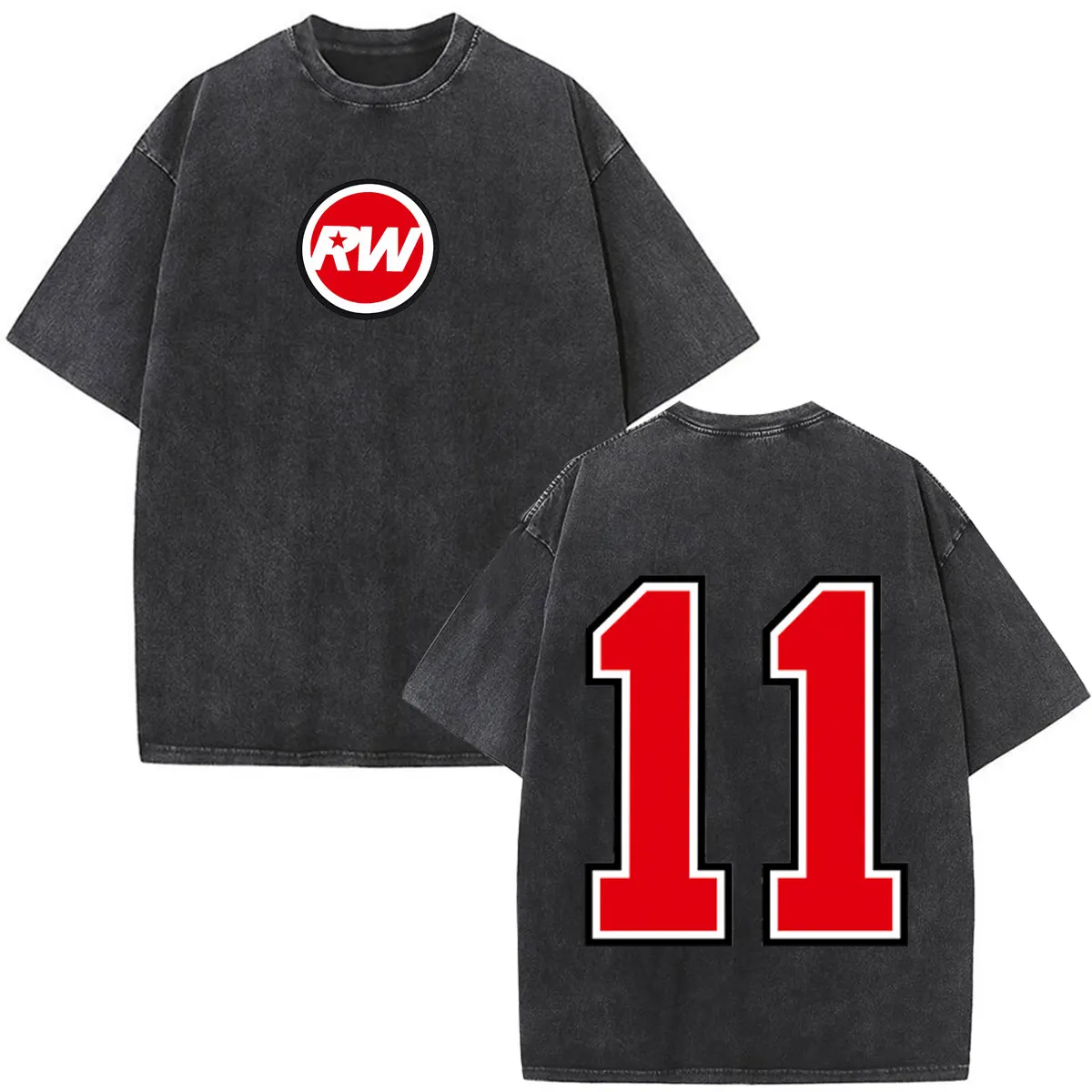 Robbie Williams Britprwp 2026 Tour Print Vintage Washed T Shirt Men's Women Fashion T-shirt Summer Cotton Casual Loose T-shirts