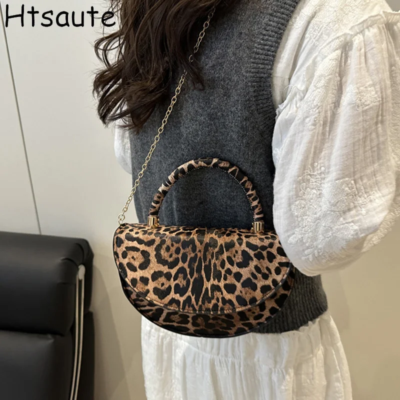 

Evening Mini Handbag Women Elegant Leopard Flap Clutch Bags Fashion Chain Single Shoulder Wedding Purse bolsas femininas