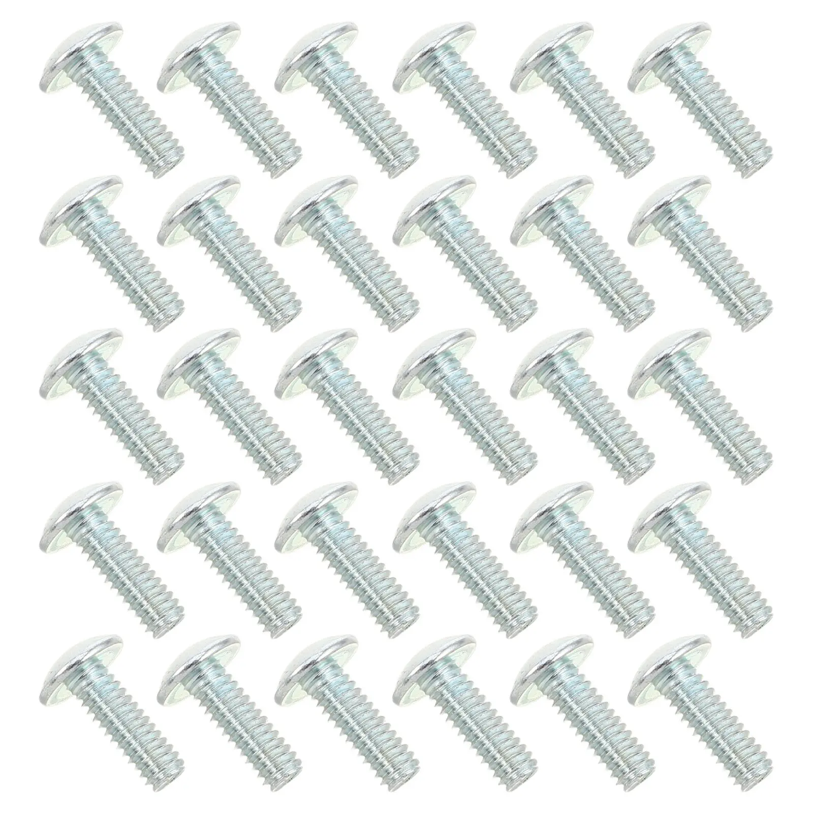100Pcs Cross Mushroom Head Screws Wide Flat Truss Carbon Steel Machine Screws for Furniture Assembly Cabinet Installation