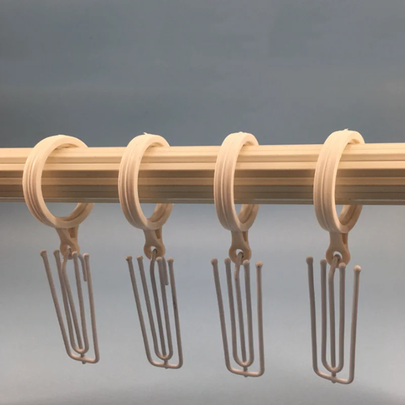 10/20pcs Four Fork Curtain Hooks Stainless Steel/Iron Anti-rust Curtain Cloth Ring Clamp DIY Home Curtain Hanger Accessories