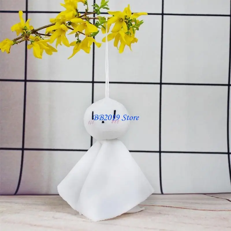 

Q0KB Japanese Teruterubozu Plush Sunny for Doll Toy Cosplay Pendant Hanging Ornament Keyring Decor