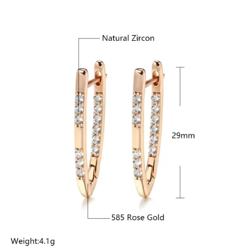 New Sparkling Zircon Geometric Pendant Earrings, A Fashionable Jewelry Gift Suitable for Women's Daily Wear