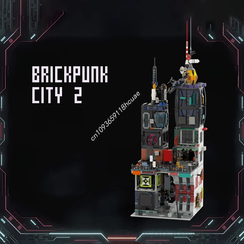 5179 pçs moc brickpunk cidade modelo blocos de construção arquitetura diy criativo crianças brinquedos artesanais modulares aniversário presentes natal