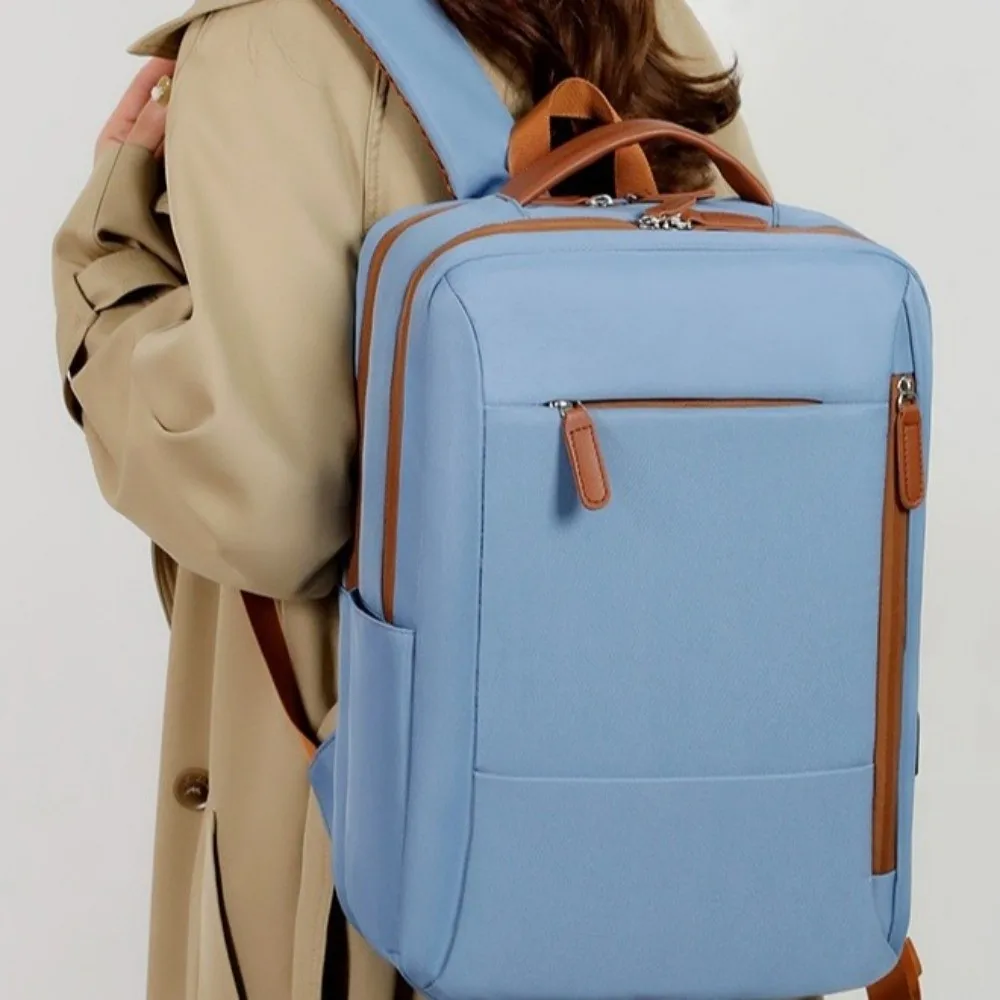 

Oxford Laptop Backpack Large Capacity Wear-resistant Student School Bag Leisure With Luggage Belt Business Backpack Men