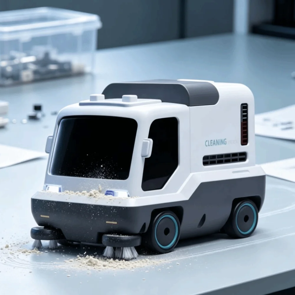 Wireless RC Vacuum Cleaner Car Toy 2.4G Mini Remote Control Vacuum Cleaner Toy Creative Remote Control Mini RC Car Toy Boy's Toy