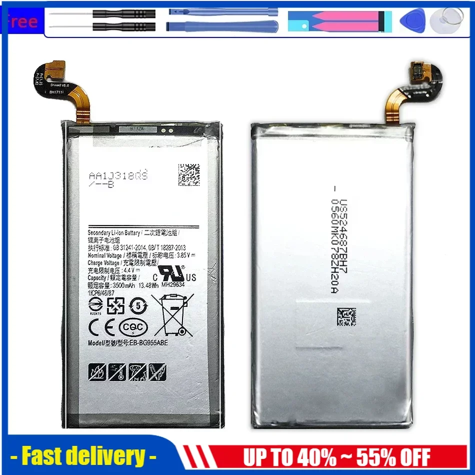 

Replacement Battery For Samsung Galaxy S8 Plus EB-BG955ABA EB-BG955ABE G9550 S8Plus SM-G9 SM-G955 G955 3500mAh