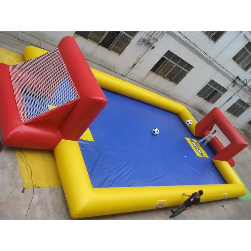 Customized Commercial Inflatable Water Soap Soccer Field Sport Games Tent for Water Football Pitch Arena