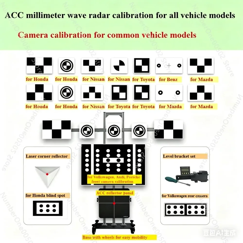 ADAS Calibration Tool ACC mmWave Radar Calibration for All Vehicles Front Camera Calibration for Common Cars for Toyota,Honda，VW