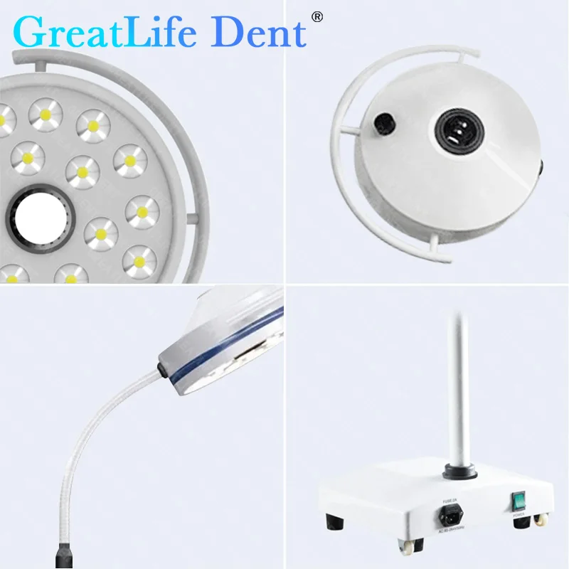 Great life dent 72w 24leds 300000lx bewegliche LED-Veterinär untersuchung lampe medizinisches Haustier, das kalte schatten lose Licht klinik betreibt