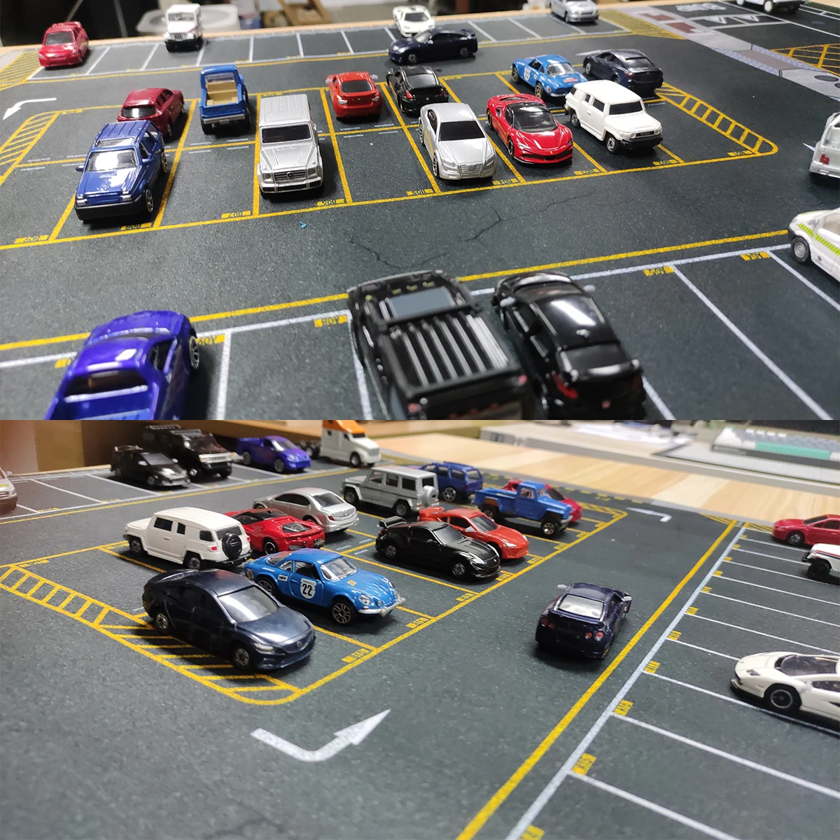 Architektonisches Miniatur-Diorama Vereinigte Staaten New York Parkplatz Garage Ausstellungsständer Matte für Auto-Modellbausatz 1/64 – Detail 5