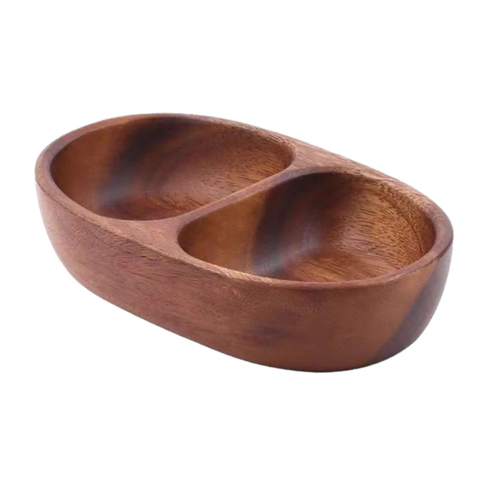 Dipping Bowl Decorative Multifunction Handcrafted Wooden Bowl Side Dish Bowl for Condiment Salad Snacks Appetizers Chips Candy