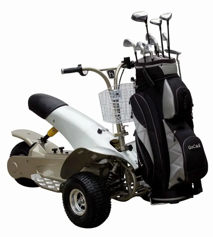 

Professional 3 Wheels Golf Cart Folding Electric Pull Golf Trolley With Umbrella and Trailer
