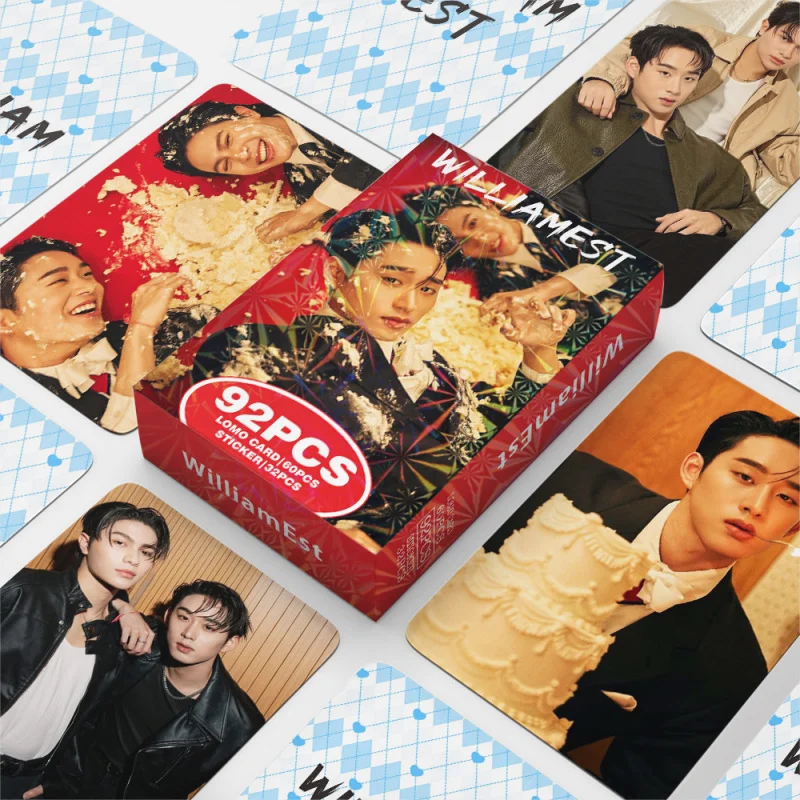 Stock disponible : Cartes photo haute définition 92ZhangLOMOCard William Est, boîtes de produits dérivés de célébrités, cartes à collectionner, cartes de vœux