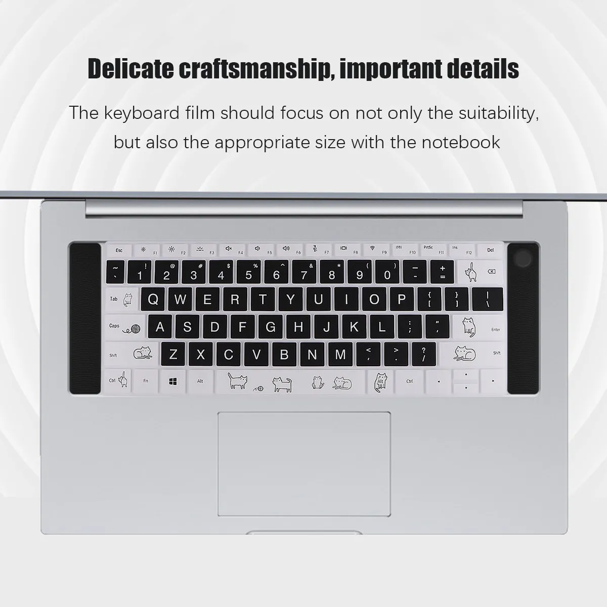 

1Pcs Silicone Laptop Keyboard Membrane Cartoon Animal Design Waterproof Spill Proof Dirt Resistant Protective Cover for