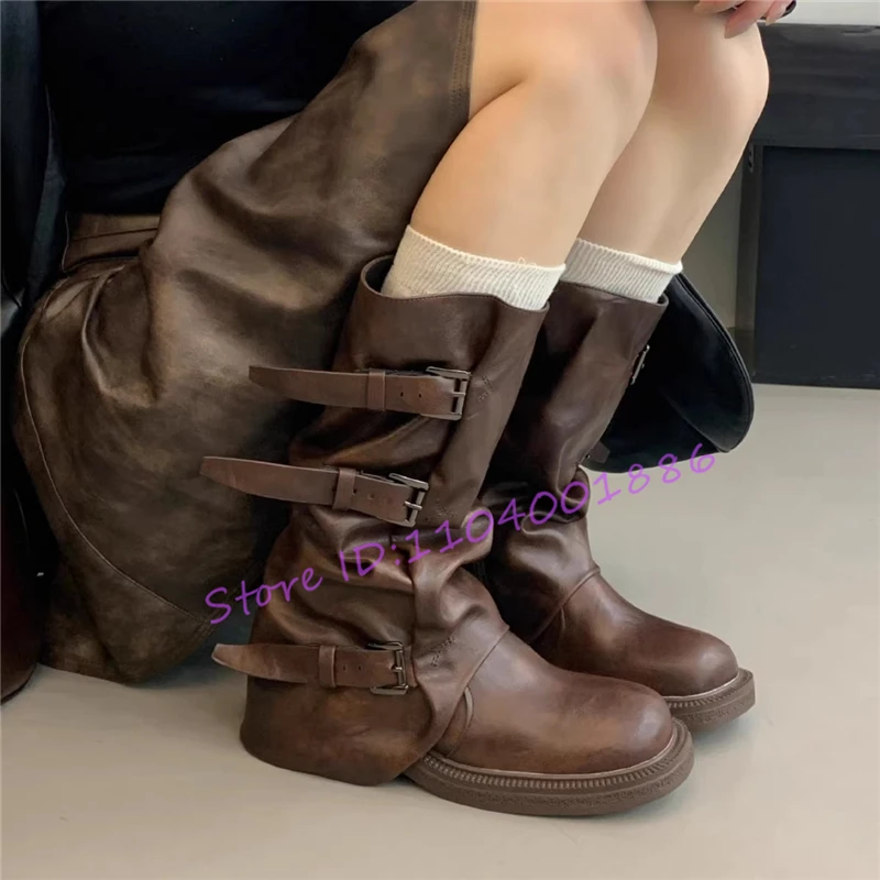 Retro Pleated Thick… - image