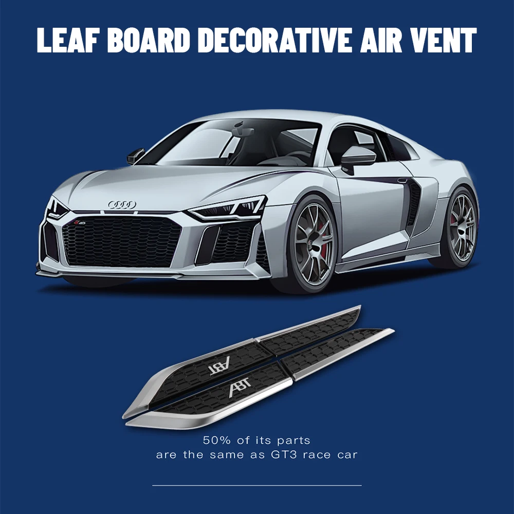 2pcs ABS Car Body Fender Side Wing Emblem Sticker Valve Cap For AUDI SLINE S5 RS5 ABT A3 A4 B5 B7 B9 A5 A6 S3 S6 C7 8P 8V A7 C5