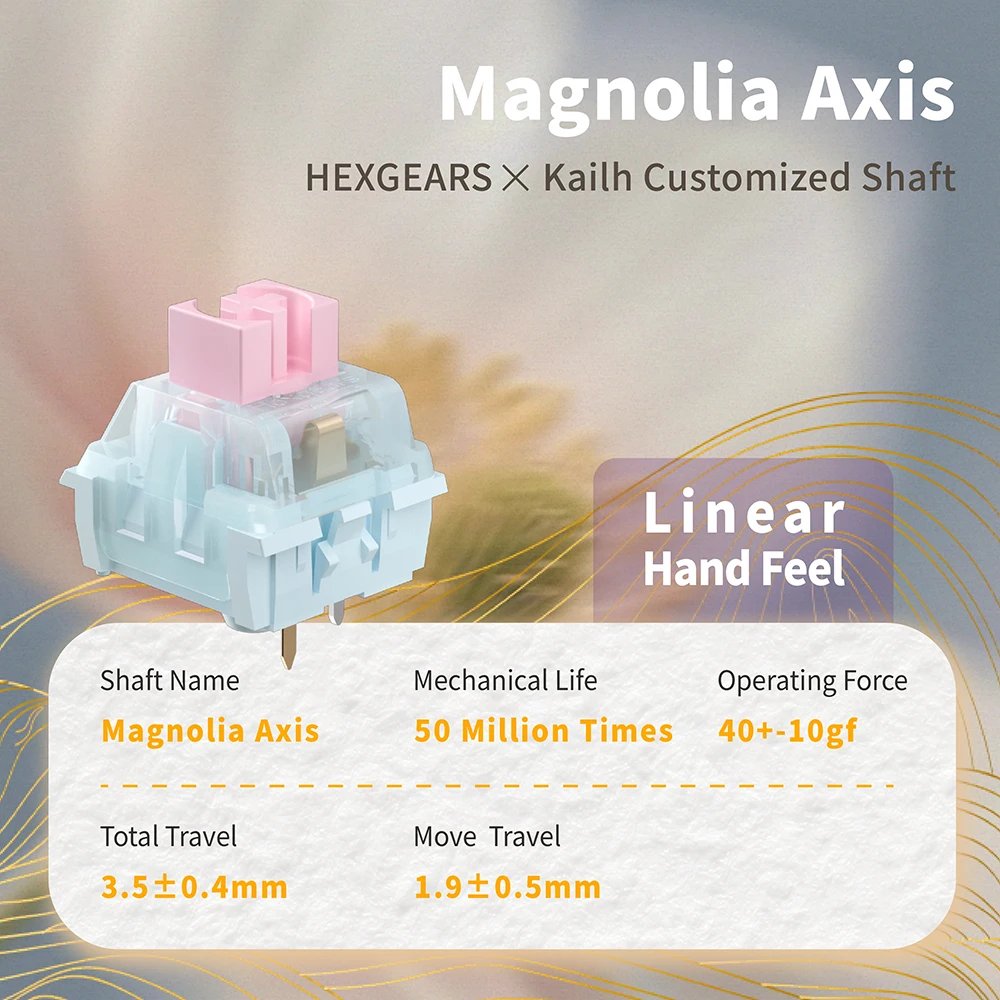 HEXGEARS Q5PRO Wireless Mechanical Keyboard Gasket Structure Bluetooth/Wired Kailh Customized Magnolia Shaft Gaming Keyboard