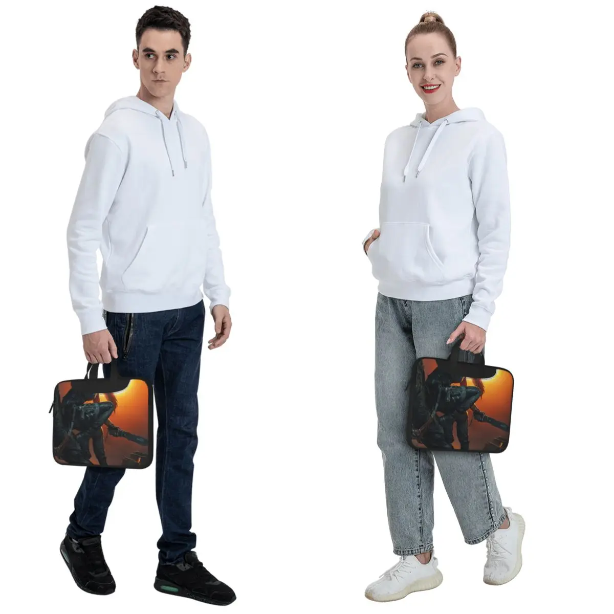 Tomb Raider Lara Croft Games Angelina Jolie Gaming Rise Reboot Croft Manor Crossbody Laptop Bag Resistant ProtectiveMacbook Pro