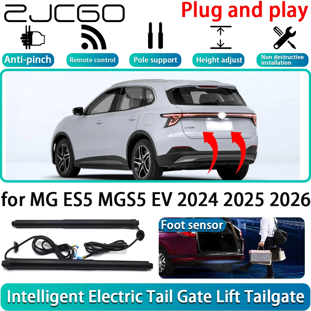 

ZJCGO for MG ES5 MGS5 EV 2024 2025 2026 OEM Car Electric Powered Tailgate Power Liftgate Automatic Tailgate System Plug and Play