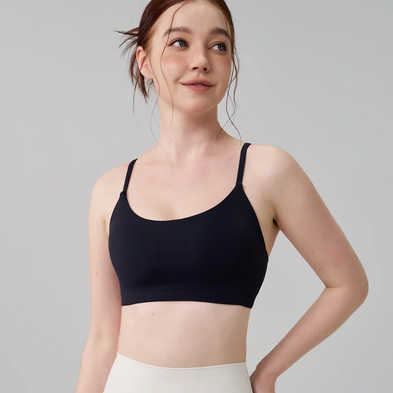 TRY TO BN Sports Bra Gym Sexy Back Push Up High Impact Shockproof Underwear Naked Crop Top Fitness Mujer Workout Women Yoga Bras