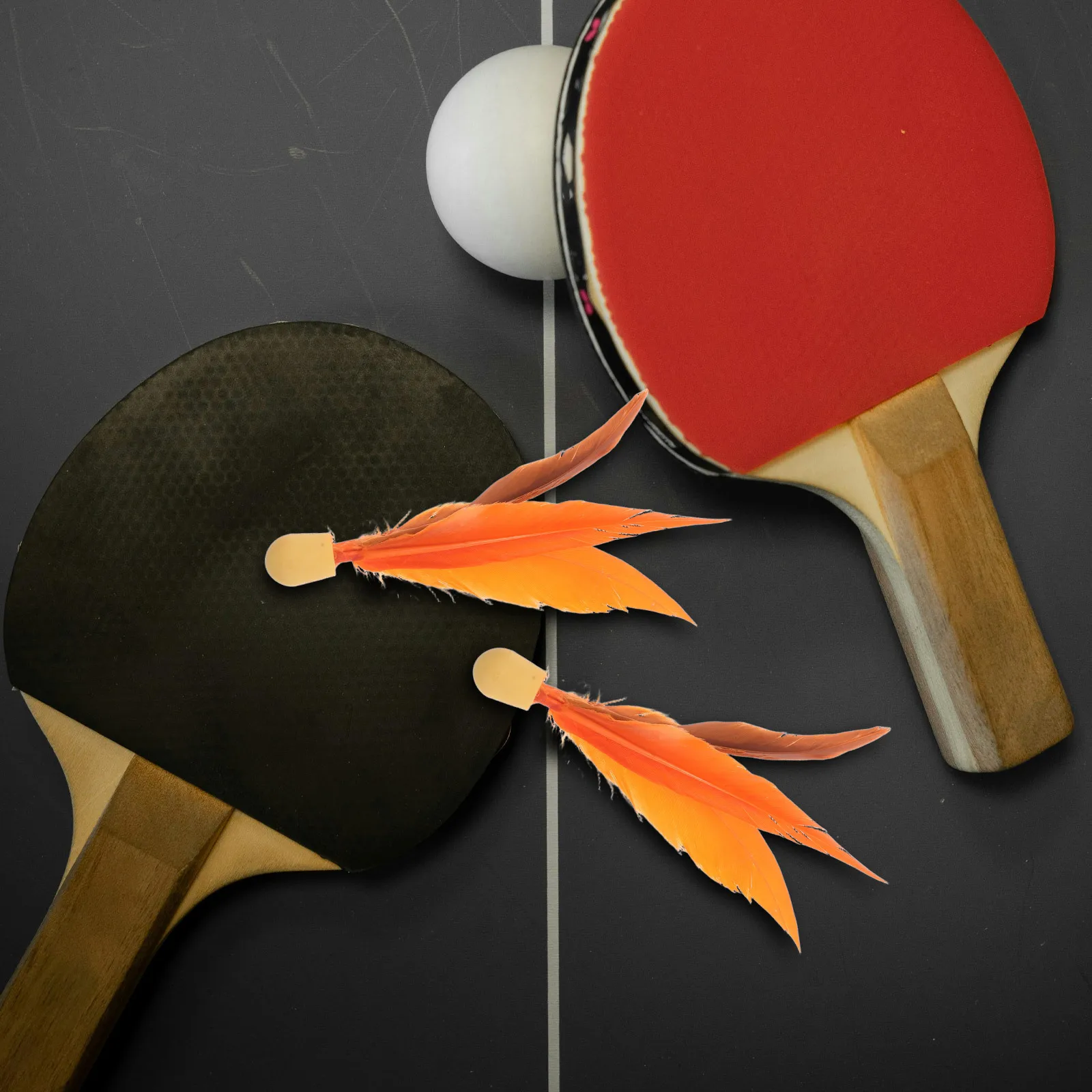 5 قطعة كرات الريشة عالية الارتداد مرونة للأطفال داخلي في الهواء الطلق اللعب استبدال بيردي ممارسة الرياضة خفيفة الوزن #2