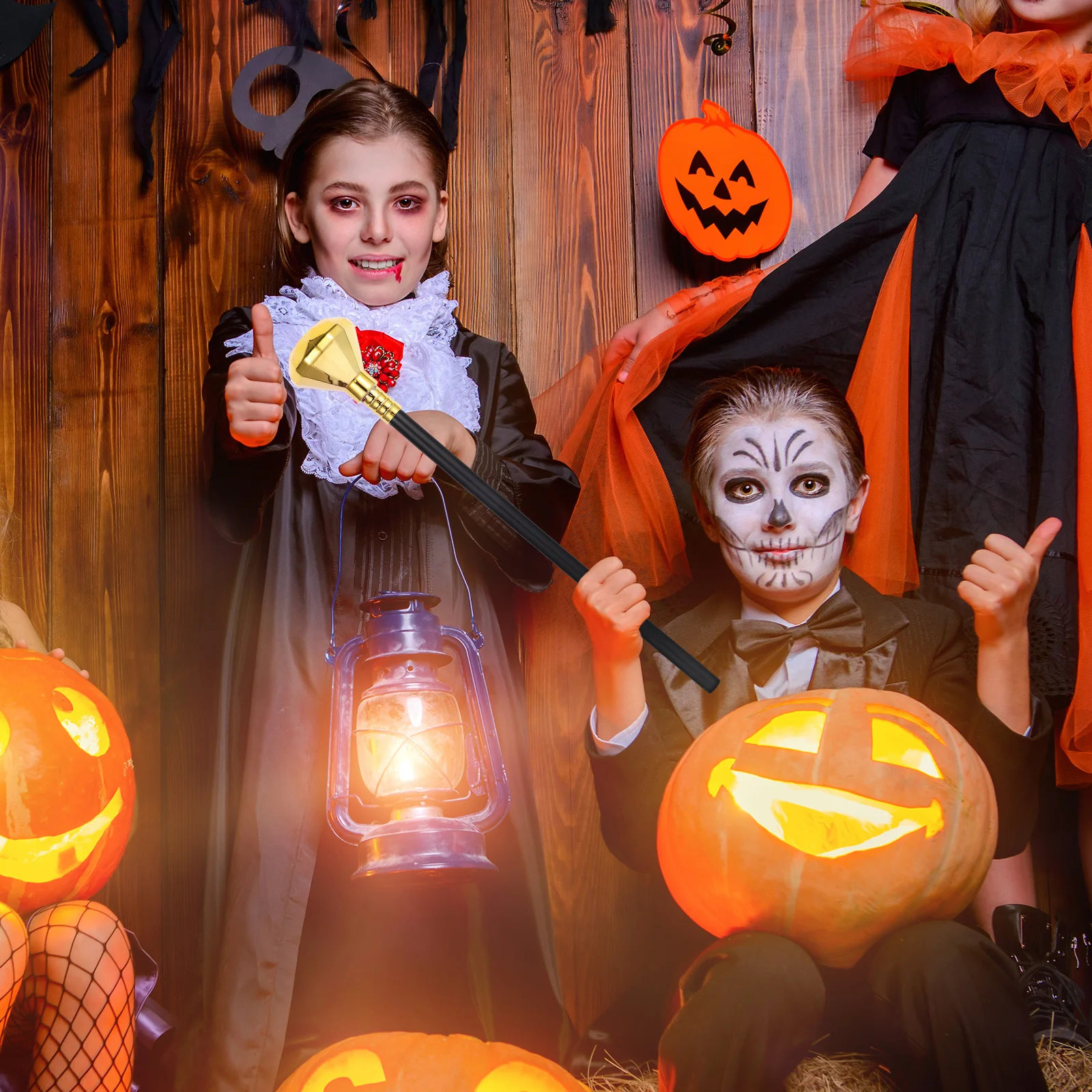 الملك قصب الدعامة هالوين تأثيري ملحق عصا المشي الزخرفية للعب الأدوار زي حفلة مرحلة الأداء الصورة