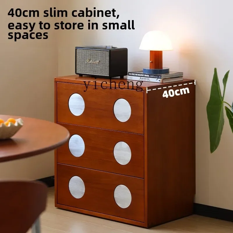 DSA   Floor-to-ceiling Locker, Sofa Side Cabinet, Bedroom Bedside Table, Three-bucket Small Apartment Storage Cabinet