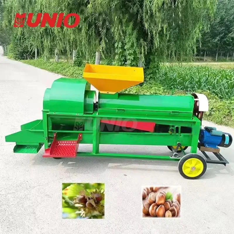Hazelnut Harvester Dry and Wet Peeling Machine for Home Use Shelling Machine for After Maturity Hazelnuts