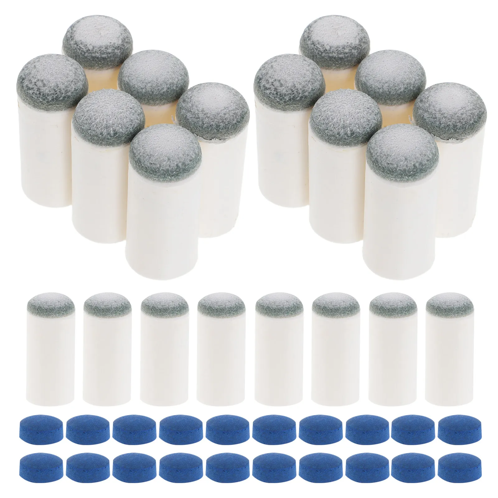 

40Pcs Billiard Pool Cue Tips Replacement Tips for Enhanced Control Accuracy and Cue Maintenance Accessories Kit