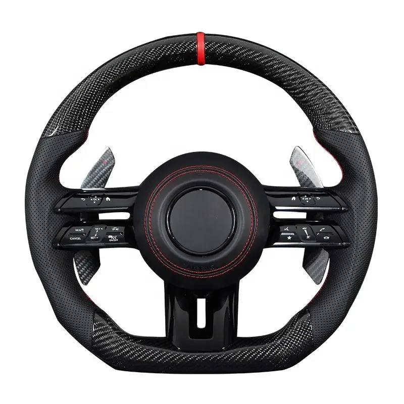 

Индивидуальное Рулевое колесо для Mercedes- C300, C200, C180, W204, W211W213, W205, W447, E63, искусственное углеродное волокно