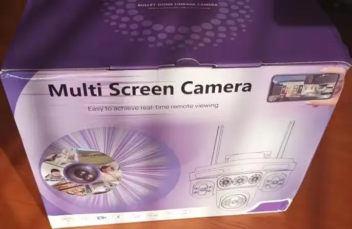 LS VISION 35MP 10X Zoom WiFi IP Camera 4 Screens 7 Lens Outdoor Wireless PTZ Security Cam Auto Tracking CCTV Surveillance Camera photo review