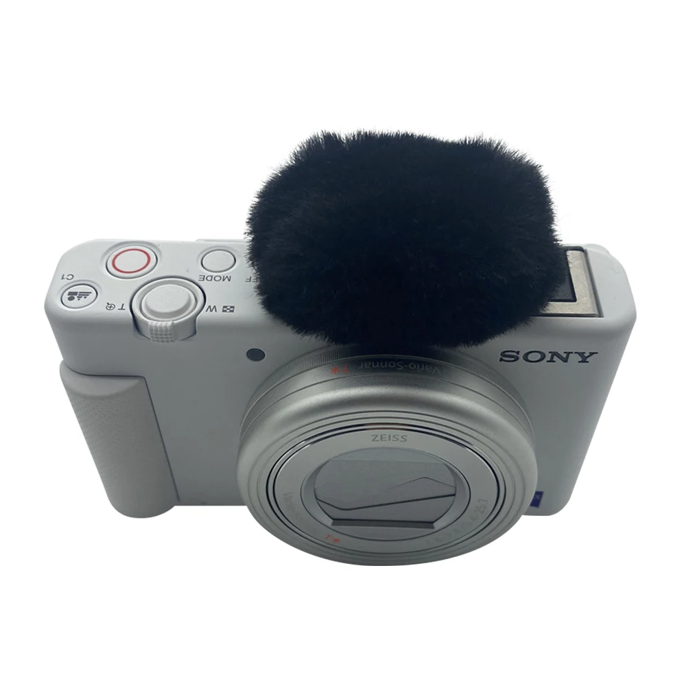 Blue Mantis Dead Cat Hot Shoes And Furry Windscreen For Sony ZV-1 Vlog  ZV1F Hot Boots Artifical Fur Windshield For Sony ZVE10
