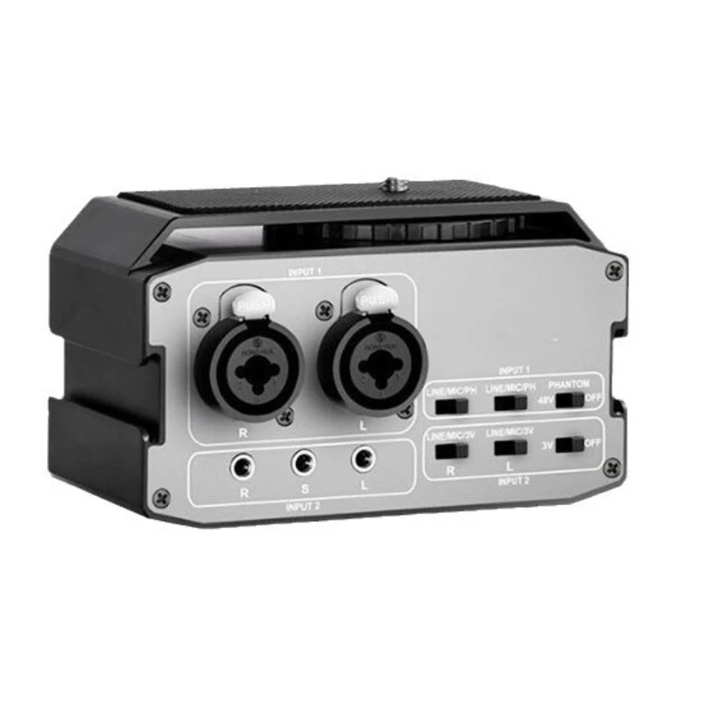 

Dual channel mixer phone camera mini mixer audio input